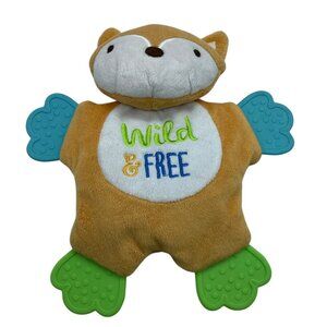 Wild & Free Fox Playtex Baby Animal Teether Crinkle Teething Toy 8" Angelcare